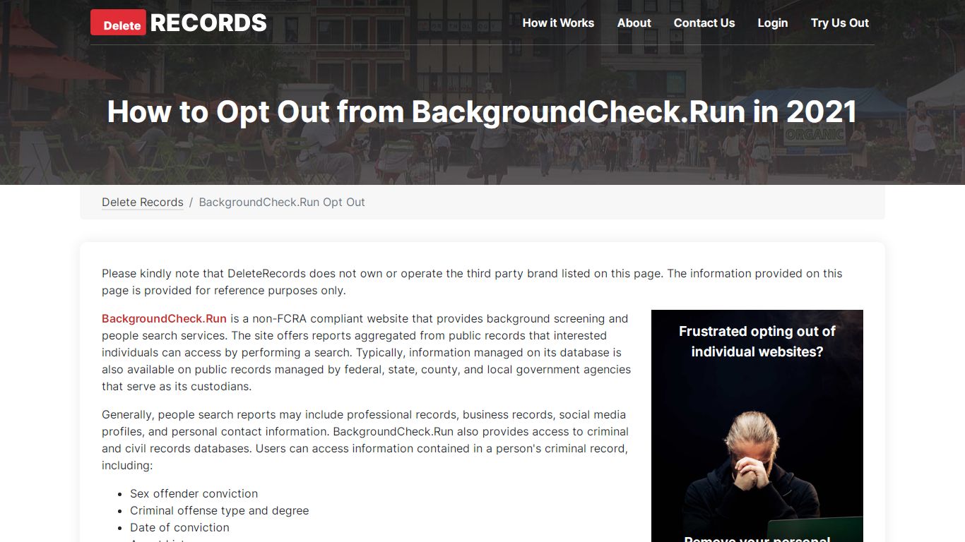 How to Opt Out from BackgroundCheck.Run in 2021